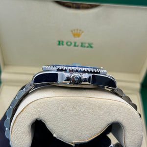Rolex submariner silver with blue rotating dial with date Saloora