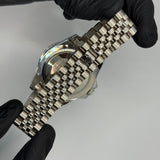Rolex submariner silver with blue rotating dial with date Saloora