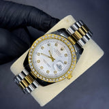 Rolex oyster perpetual truetone with white dial with date Saloora