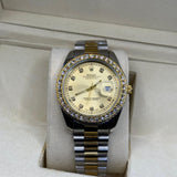 Rolex oyster perpetual truetone with golen dial with date Saloora